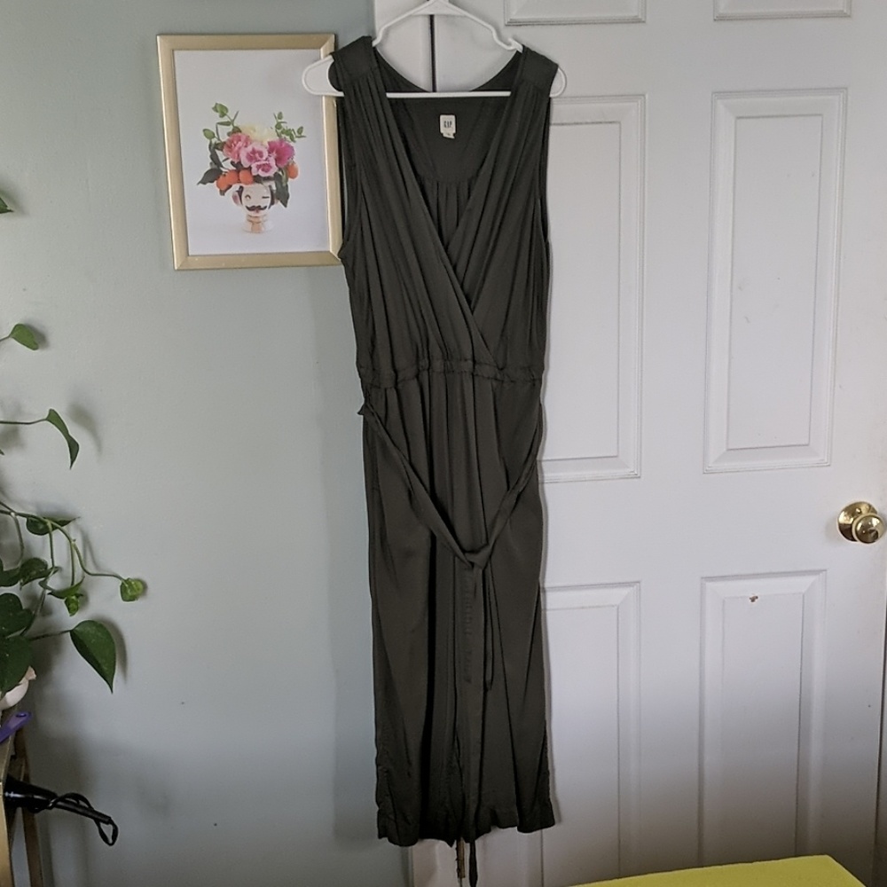 Olive green Gap jumpsuit